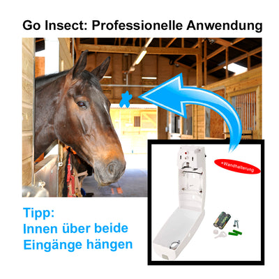 GO Insect Control Sprühapparat: 1x Dispenser (Sprühapparat, Zerstäuber) – geeignet für Spraydosen zu 250ml - Mein-Insektenschutz-Shop Insektenschutz Fliegenabwehr Wespenschutz